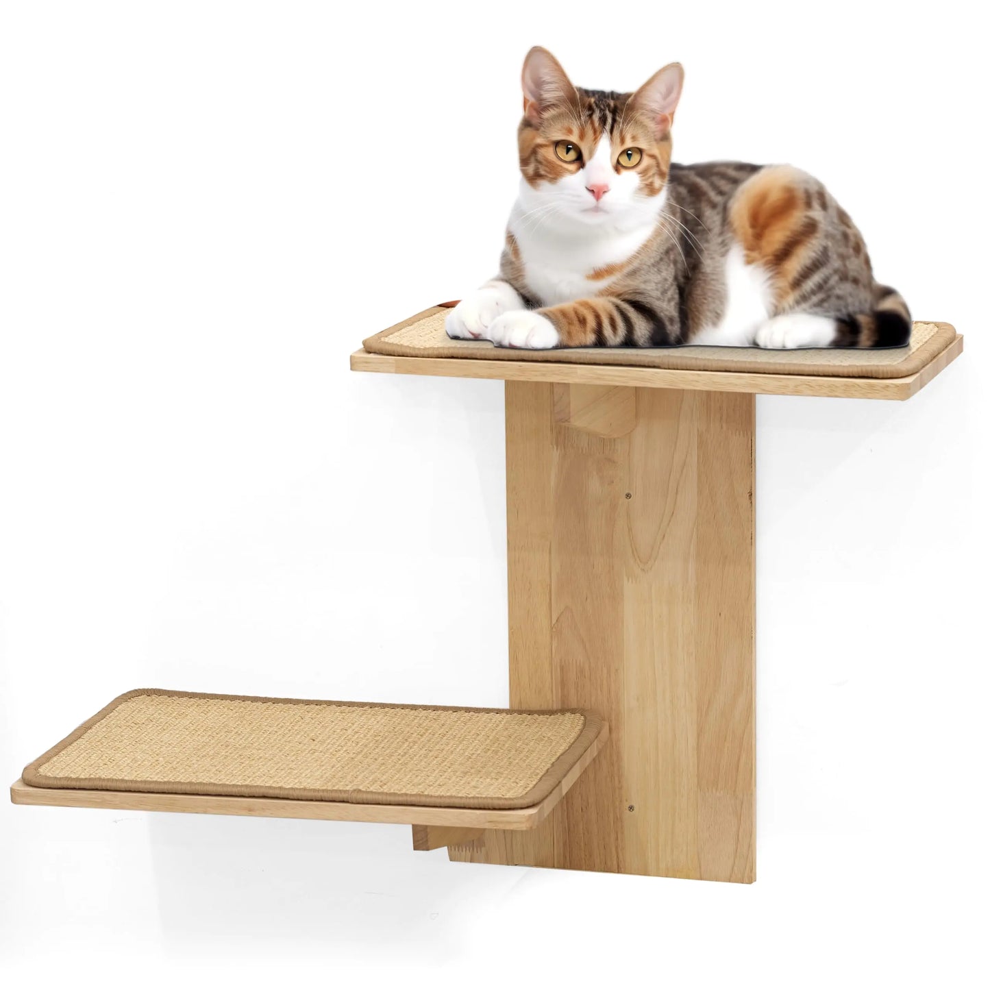 Cat Wall Shelves - with Sisal Mat for Climbing Playing and Lounging