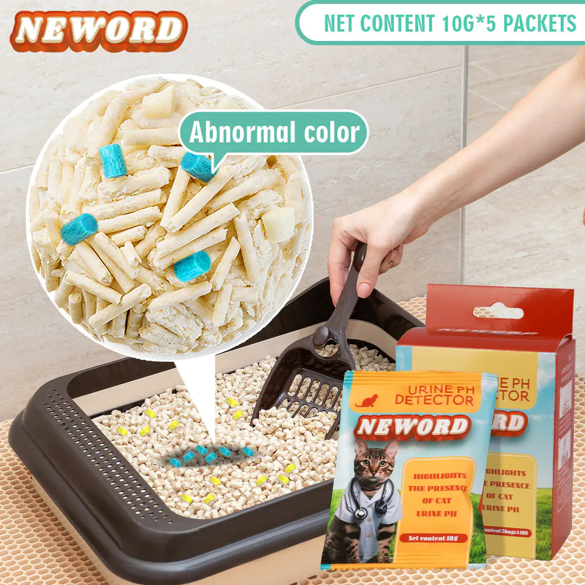 Colour-Changing Cat pH Litter Crystals